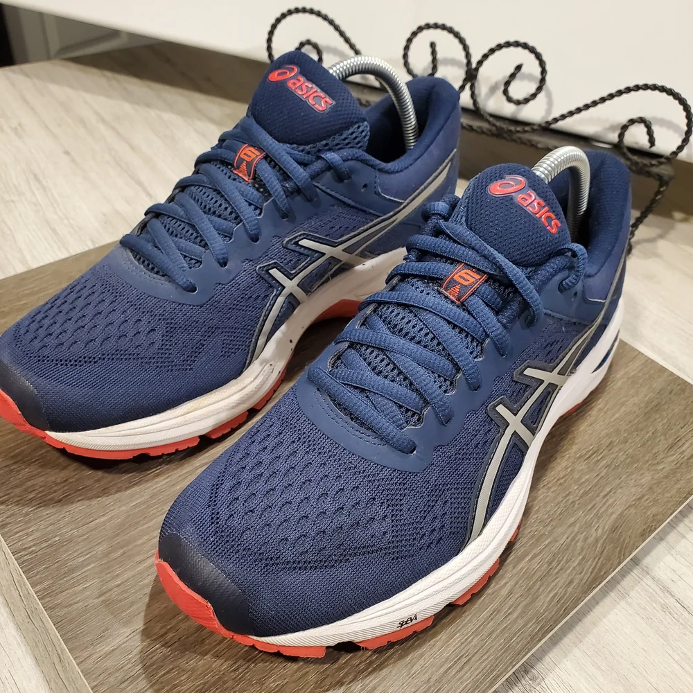 ASICS Womens GT-1000 6 Navy Blue & Pink Running Shoes Size 10 - Picture 1 of 14